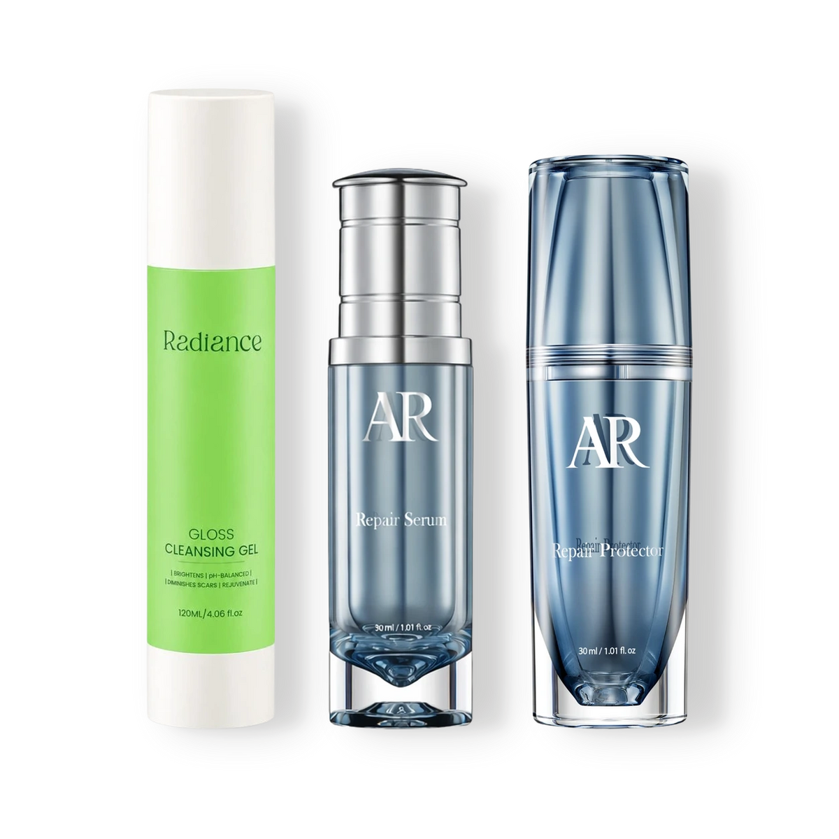 Repair Set + Cleanser: Cleanser, Repair Serum and Repair Protector