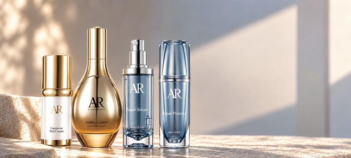 Aurum Regene Glow and Repair sets